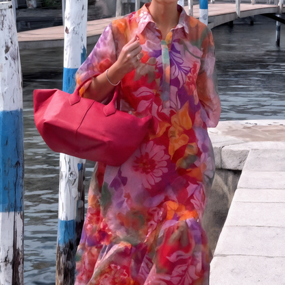 Lisa | Trendy Chiffon jurk