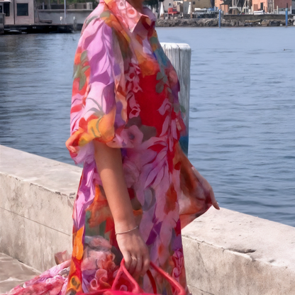 Lisa | Trendy Chiffon jurk