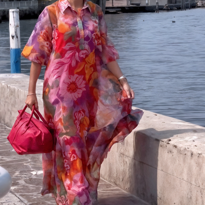 Lisa | Trendy Chiffon jurk