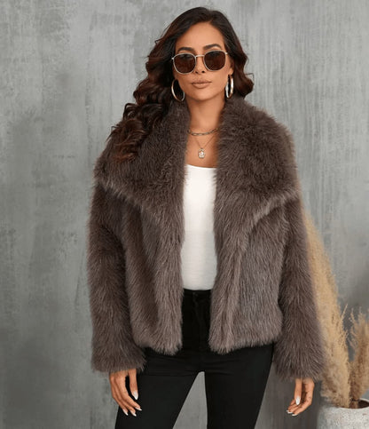 Lunevia | Faux Fur Coat