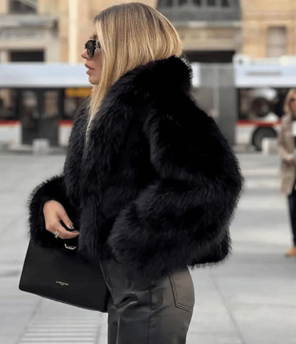Lunevia | Faux Fur Coat