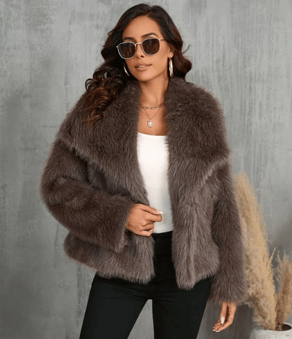 Lunevia | Faux Fur Coat