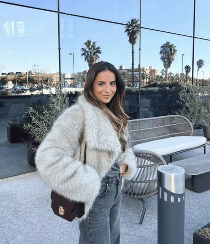 Lunevia | Faux Fur Coat