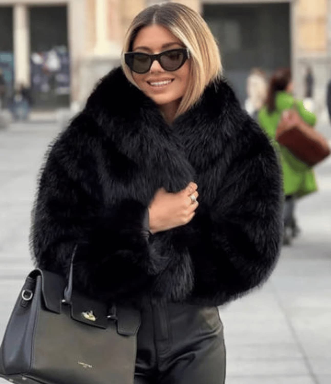 Lunevia | Faux Fur Coat