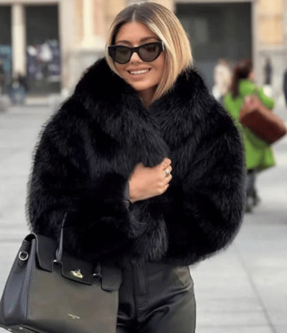 Lunevia | Faux Fur Coat