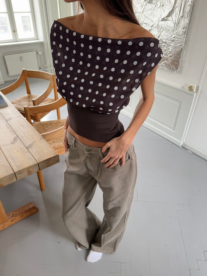 Kimmie polka dotted top
