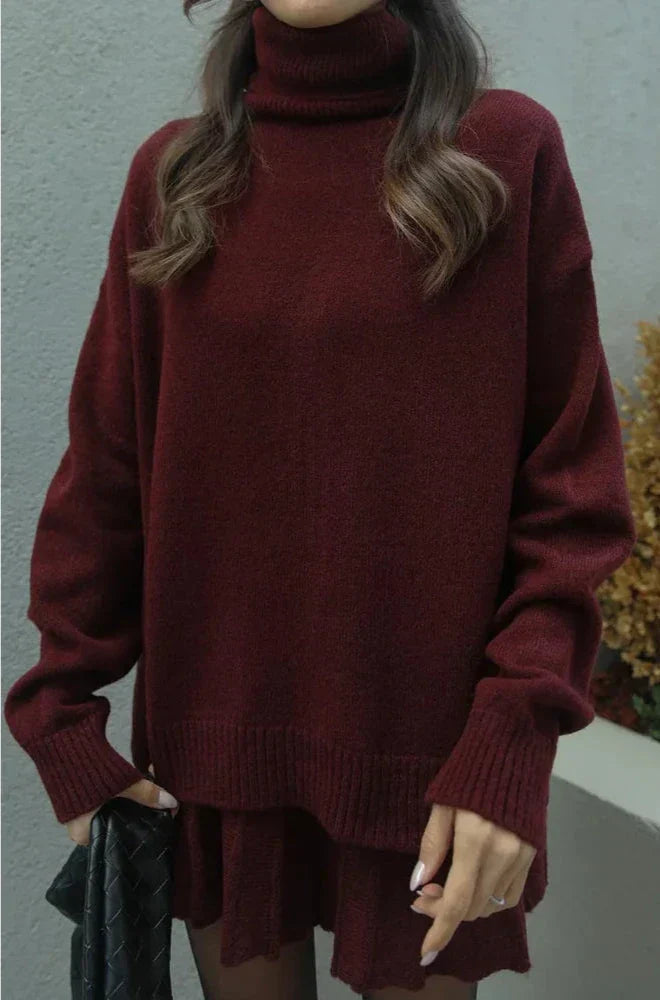 Naomi  | Cozy Knitted Trui en Rok Set
