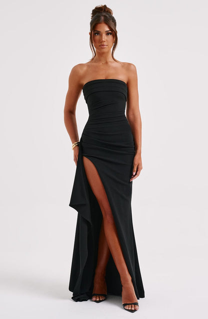 Zafira Maxi Jurk - Zwart