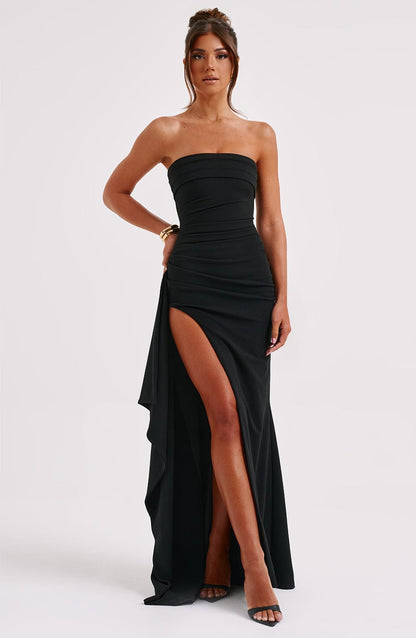 Zafira Maxi Jurk - Zwart